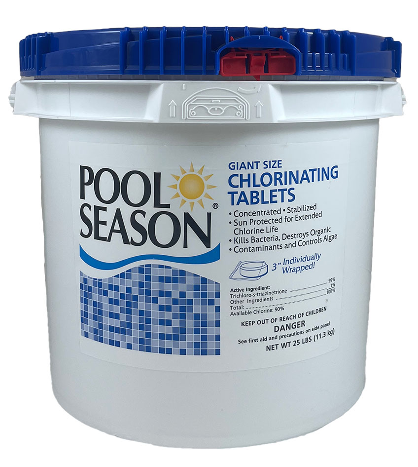 HGH-50-3725  - 25lbs - 3 Inch Slow Dissolving Chlorine Tablets - HGH-50-3725